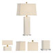 Chelsea House 31 inch 100.00 watt Cream/Antique Brass/Clear Table Lamp Portable Light