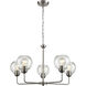 Astoria 5 Light 28 inch Brushed Nickel Chandelier Ceiling Light