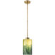 Monet 1 Light 5 inch Brass Pendant Ceiling Light