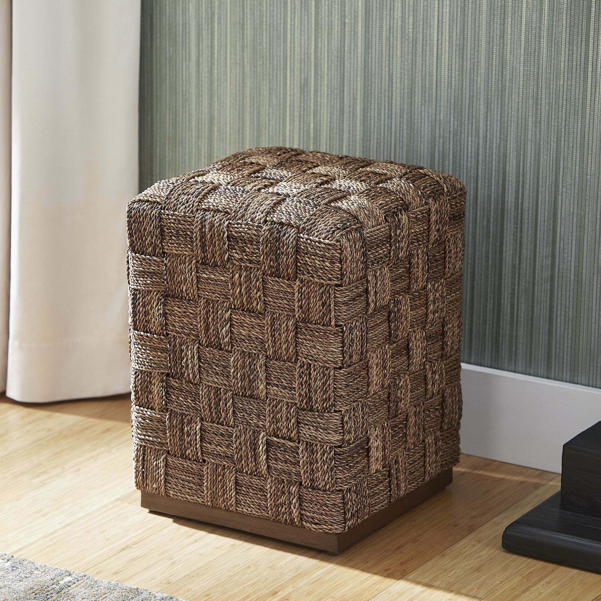 Milos 19 inch Brown Ottoman