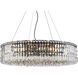 Maxime 18 Light 32 inch Black and Clear Chandelier Ceiling Light