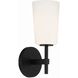 Colton Bath Sconce Wall Light in Black