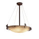 Porcelina LED 28 inch Dark Bronze Pendant Ceiling Light in 5000 Lm LED, Waterfall
