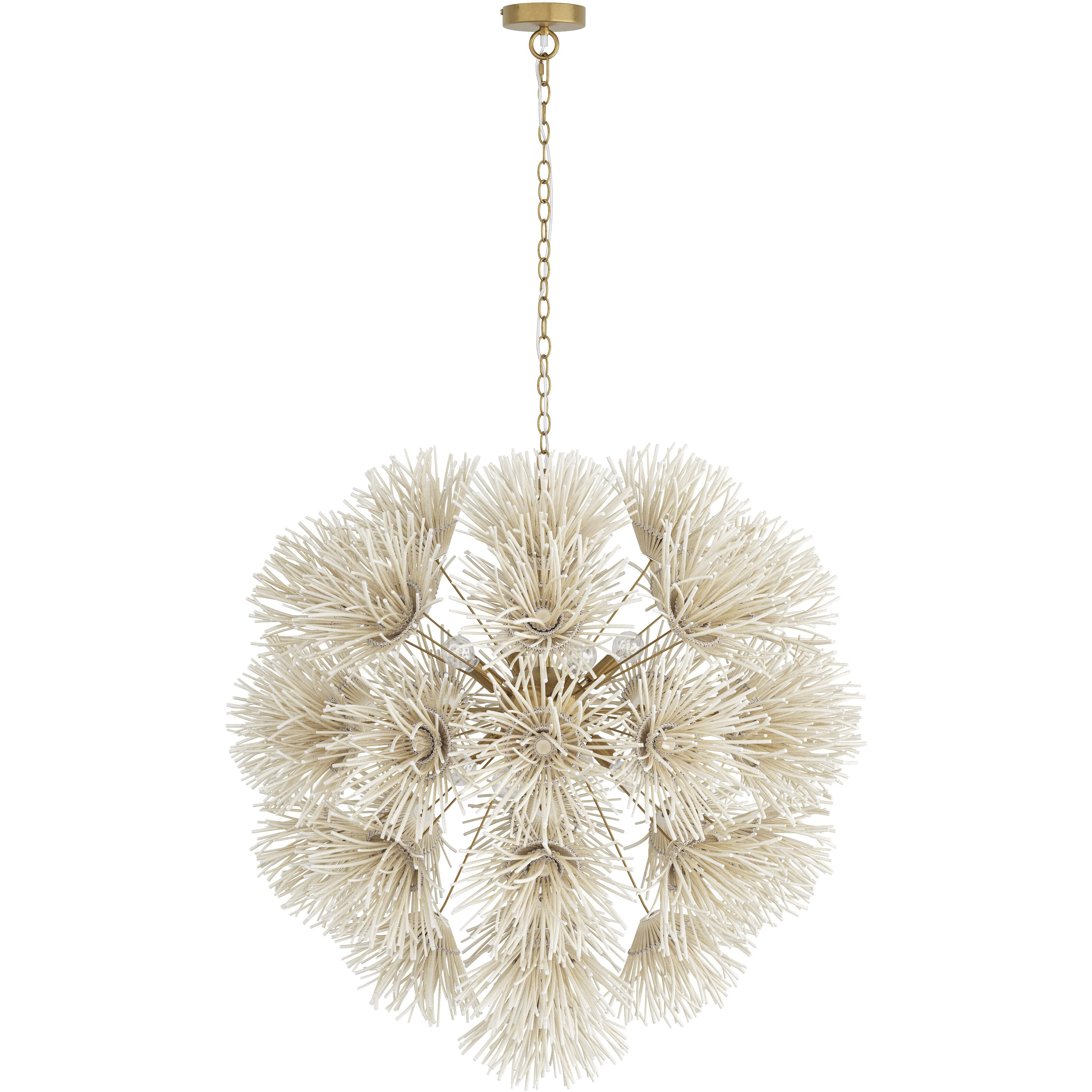 Winona 8 Light 33 inch Antique Brass Chandelier Ceiling Light