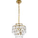 Mila 3 Light 12 inch Brass Pendant Ceiling Light