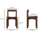 Daifuku Dark Brown Dining Chair, Set of Two