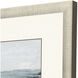 Echoes of the Sea Blue and Gray and Green and White Framed Art