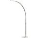 Sonic 91 inch 24.00 watt Brushed Steel Arc Lamp Portable Light