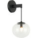 Bulbus LED 6.88 inch Matte Black Wall Sconce Wall Light