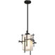 Tura 1 Light 9.4 inch Coastal Black Outdoor Pendant