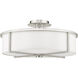Wesley 4 Light 19 inch Brushed Nickel Semi-Flush Mount Ceiling Light