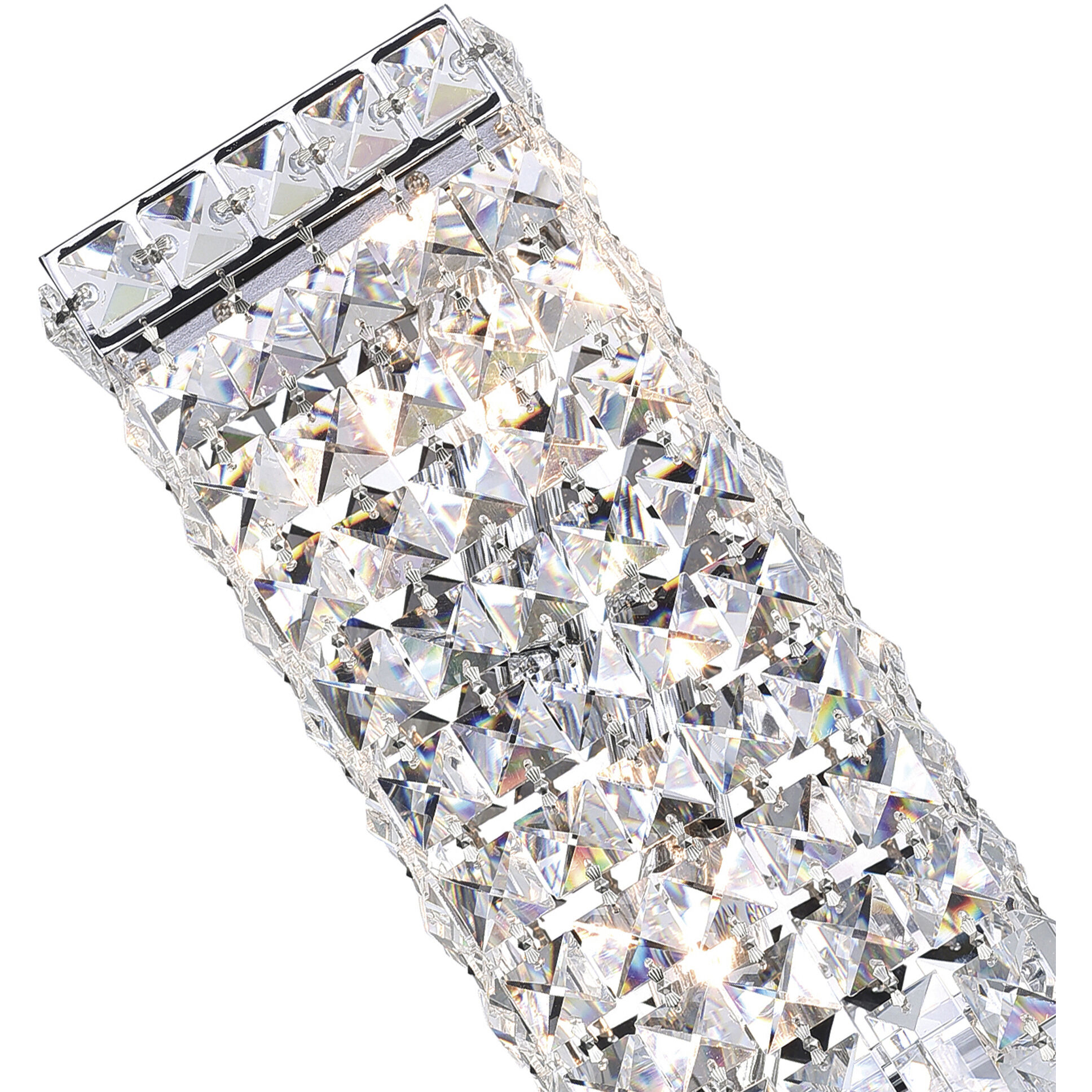 Colosseum 2 Light 5 inch Chrome Wall Light