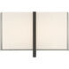 High Rise LED 8.5 inch Dark Matte Black Bath Bar Wall Light