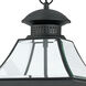 Rutledge 3 Light 11 inch Mystic Black Outdoor Hanging Lantern