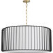 Tuxedo 4 Light 33 inch Black Pendant Ceiling Light, Large