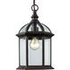 Wentworth 1 Light 7 inch Rust Outdoor Hanging Lantern