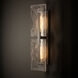 Arc 2 Light 37.6 inch Coastal Burnished Steel Outdoor Wall Sconce