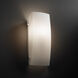 Fusion Wall Sconce Wall Light in Polished Chrome, Incandescent, Opal Fusion