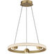Nodes LED 18 inch Gold Ring Pendant Ceiling Light