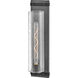 Sawyer LED 6 inch Aged Zinc with Distressed Black Vanity Light Wall Light