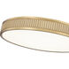 Stari LED 20.75 inch Modern Gold Flush Mount Ceiling Light