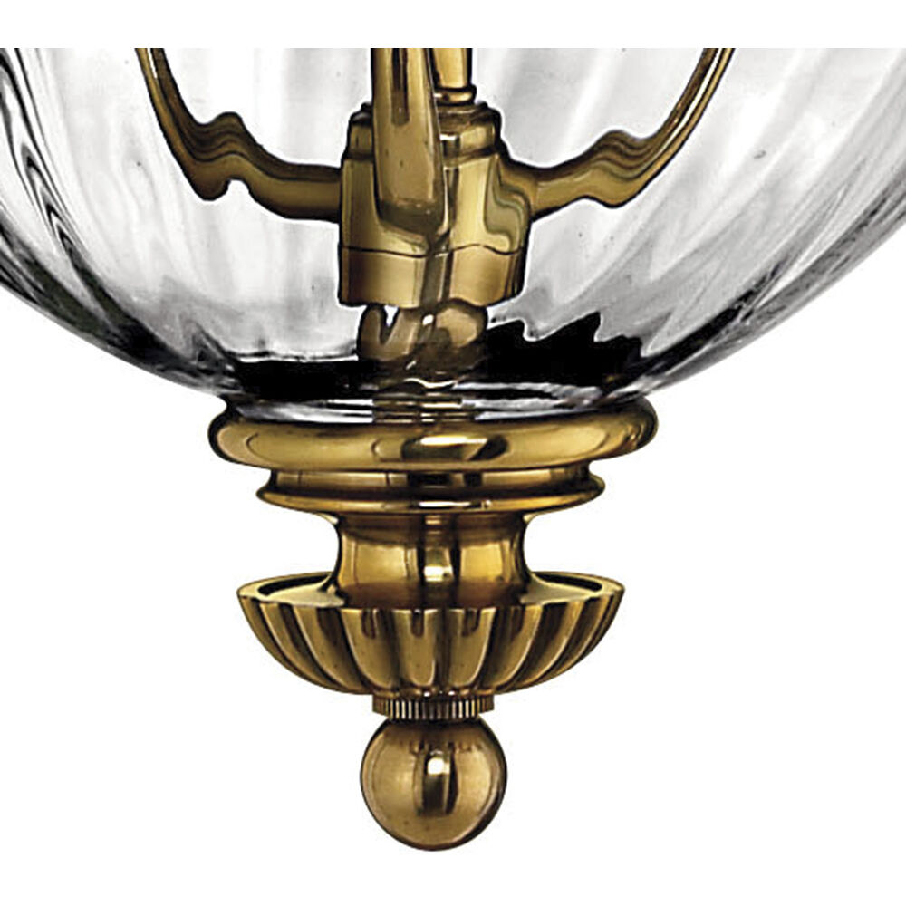 Cambridge 3 Light 21.25 inch Burnished Brass Indoor Foyer Pendant Ceiling Light, Convertible to Semi-Flush