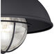 Harwich LED 10 inch Textured Black Outdoor Ceiling