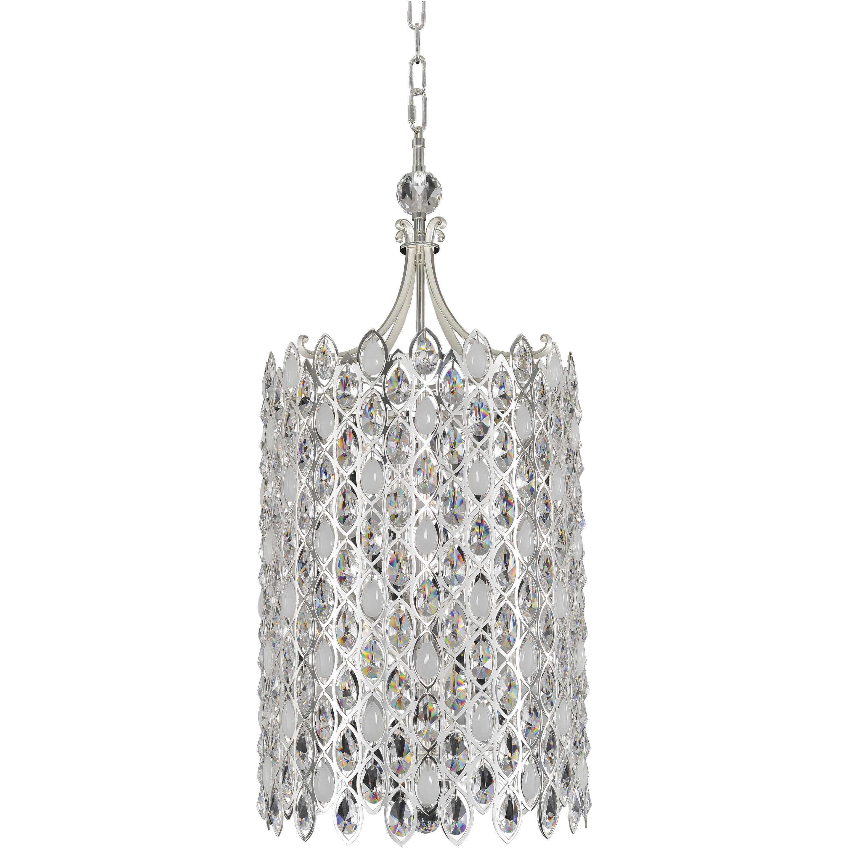 Prive 6 Light 19 inch Two Tone Silver Pendant Ceiling Light