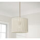 Tara 1 Light 12 inch Matte Brass Pendant Ceiling Light