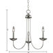 Montgomery 3 Light 20 inch Brushed Nickel Chandelier Ceiling Light