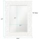 Chateau 42 X 31 inch Glossy White Wall Mirror