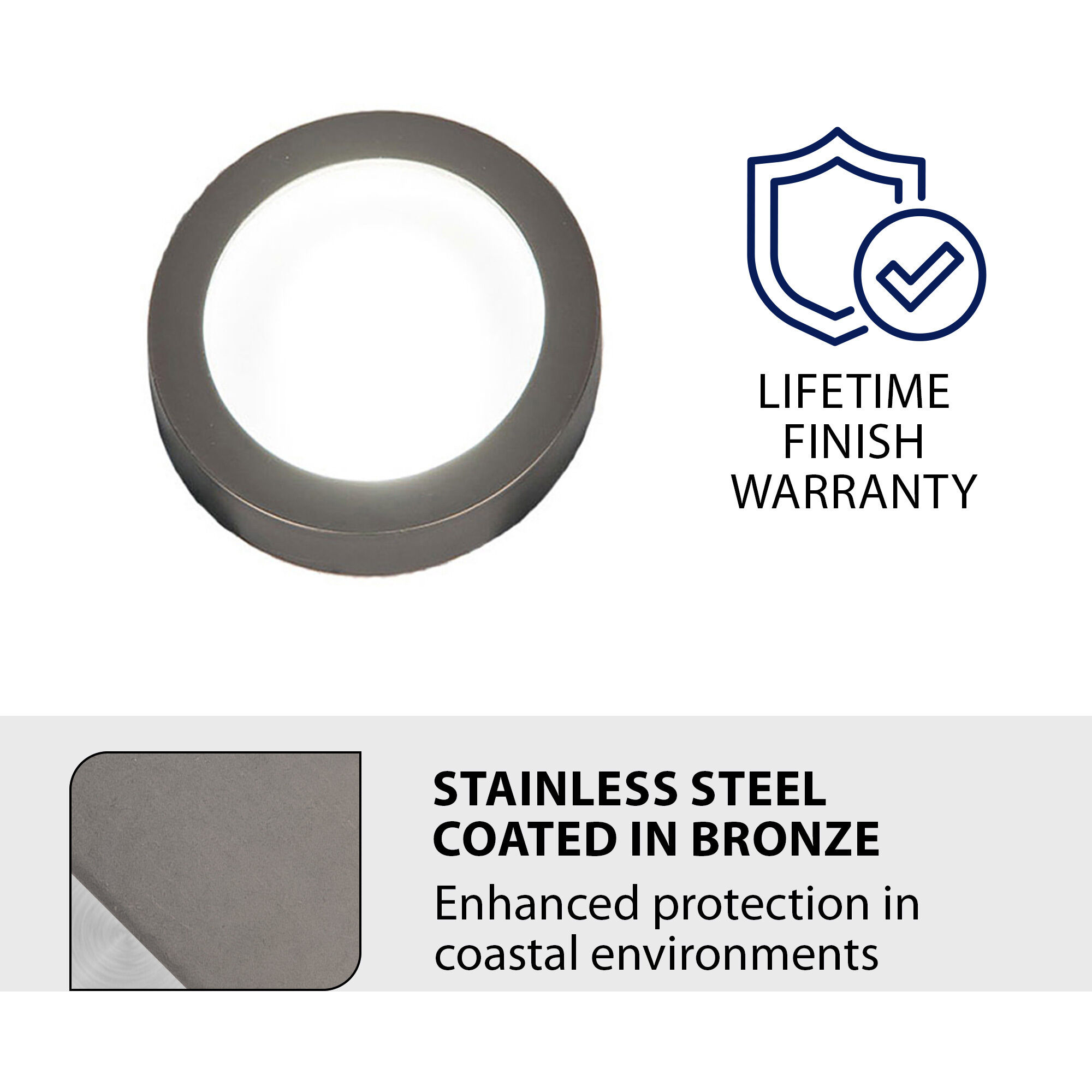 Tyler 12 4 watt Stainless Steel Coated in Bronze Path Lighting in 3000K, Bronzed Stainless Steel, WAC Landscape