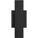 Jacks LED 15 inch Textured Black Exterior Wall Sconce