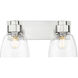 Remy Vanity Wall Light in Pewter