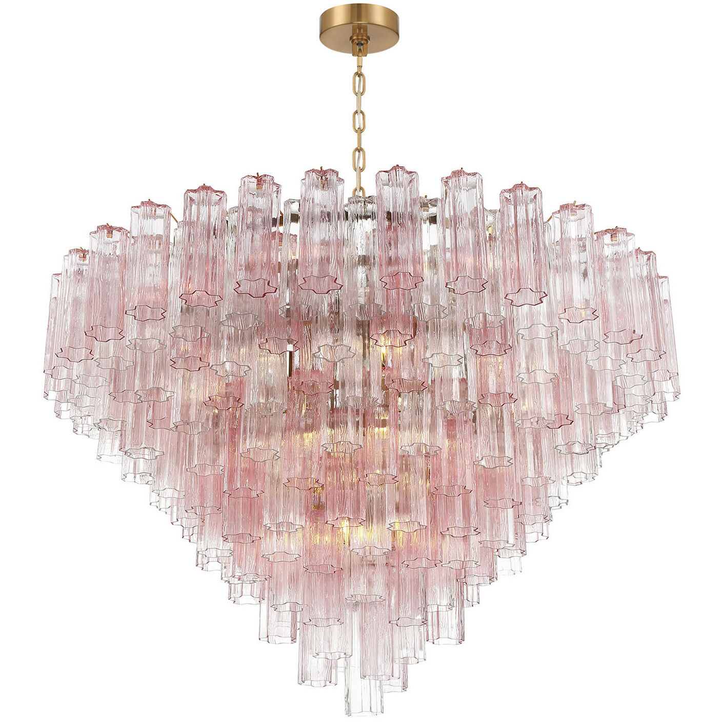 Addis 28 Light 49 inch Aged Brass Chandelier Ceiling Light