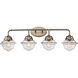 Smith 4 Light 35.25 inch Brushed Nickel Vanity Bar Wall Light