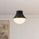 Alora Mood Shelton 1 Light 11.38 inch Matte Black Semi-Flush Mount Ceiling Light
