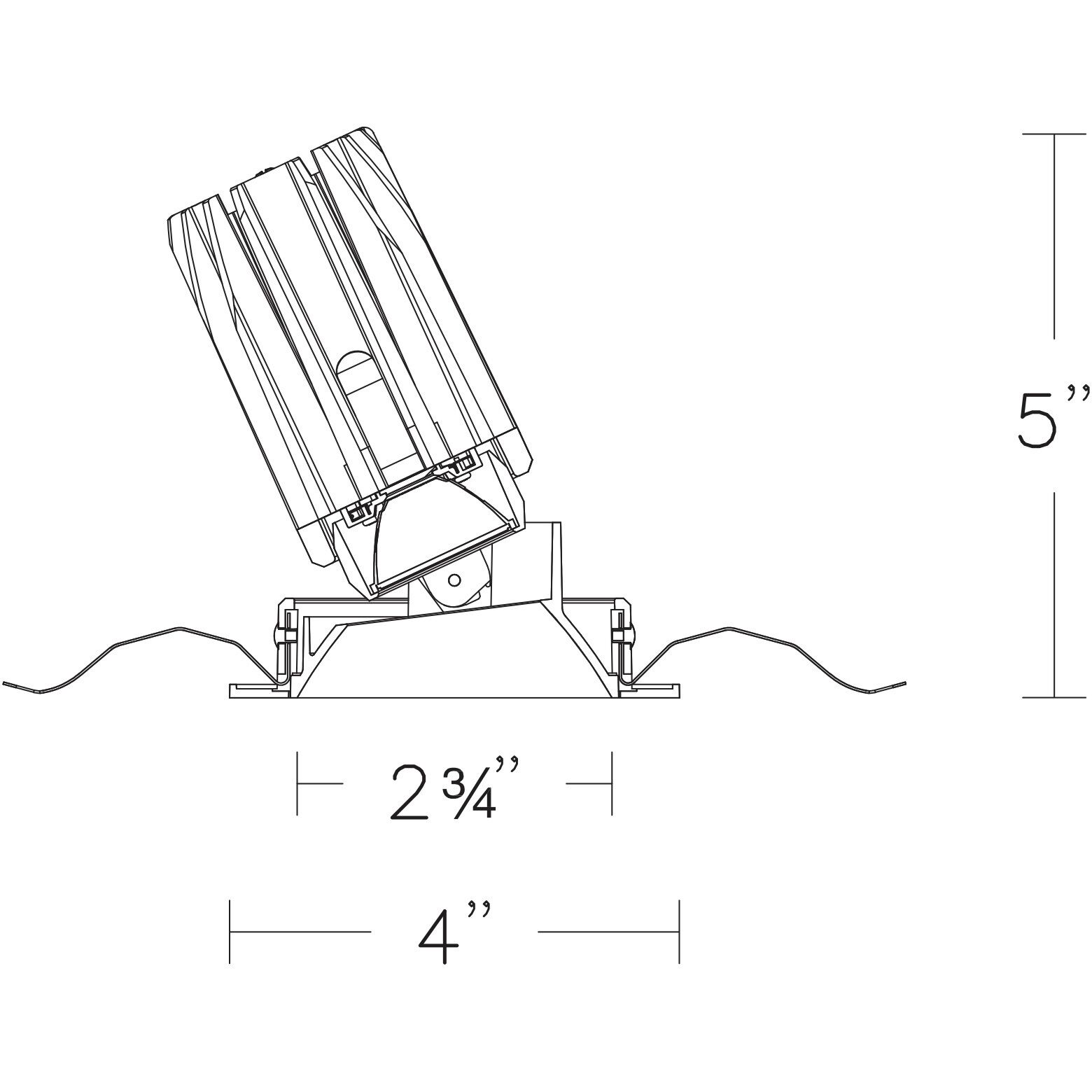 FQ Integrated LED White Recessed Trim in 1800-3000K, 2" LED