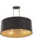 Cannery 6 Light 30 inch Dark Bronze and French Gold Pendant Ceiling Light