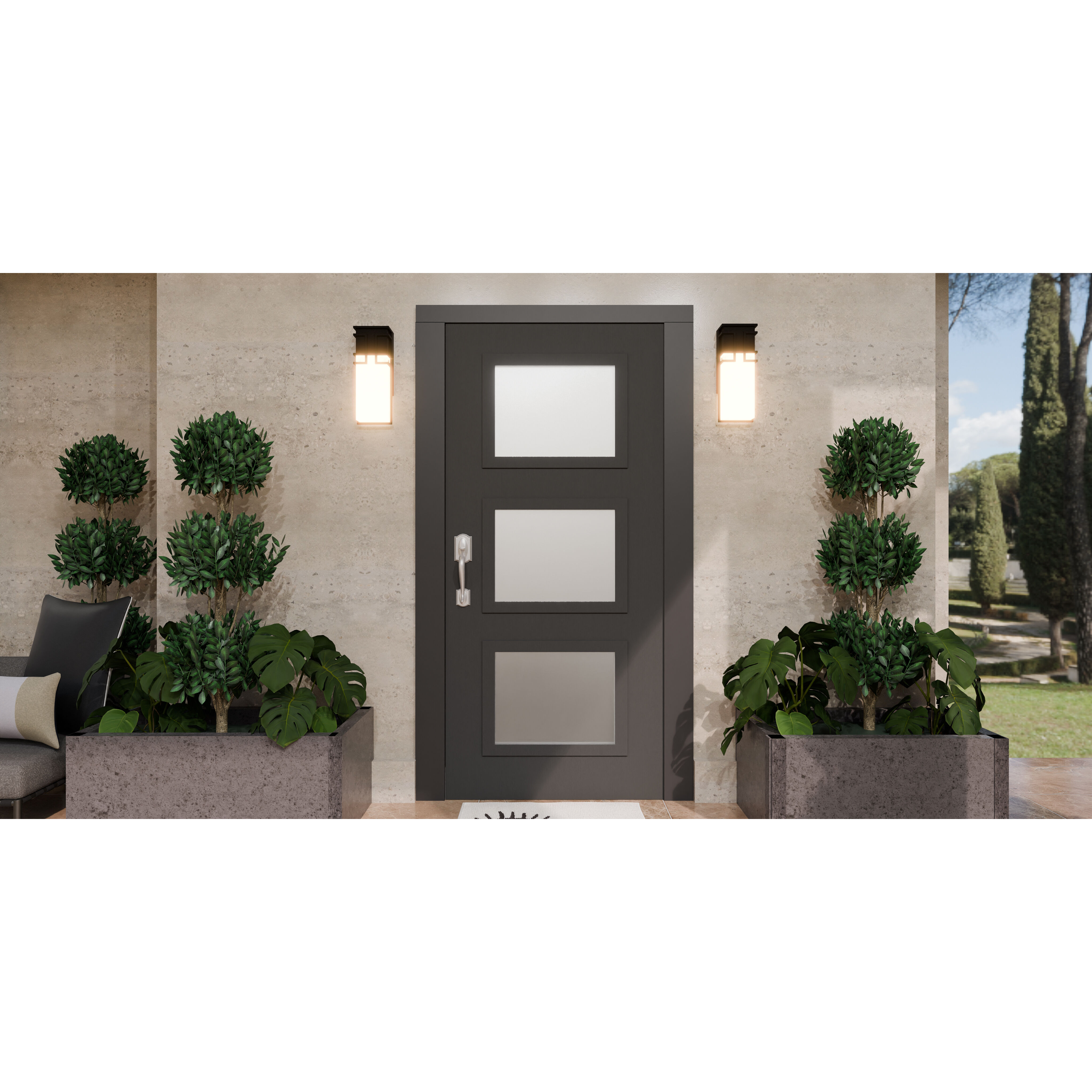 Daymon Outdoor Wall Lantern, Medium