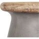 Earthstar 18 inch Grey Outdoor Stool