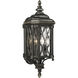 Bexley Manor 4 Light 25 inch Coal/Gold Outdoor Wall Mount, Great Outdoors