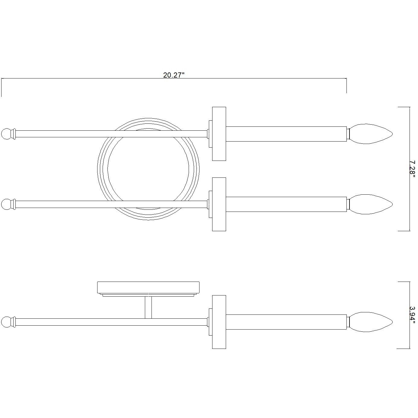 Gaultier 2 Light 7.5 inch Modern Gold Wall Sconce Wall Light