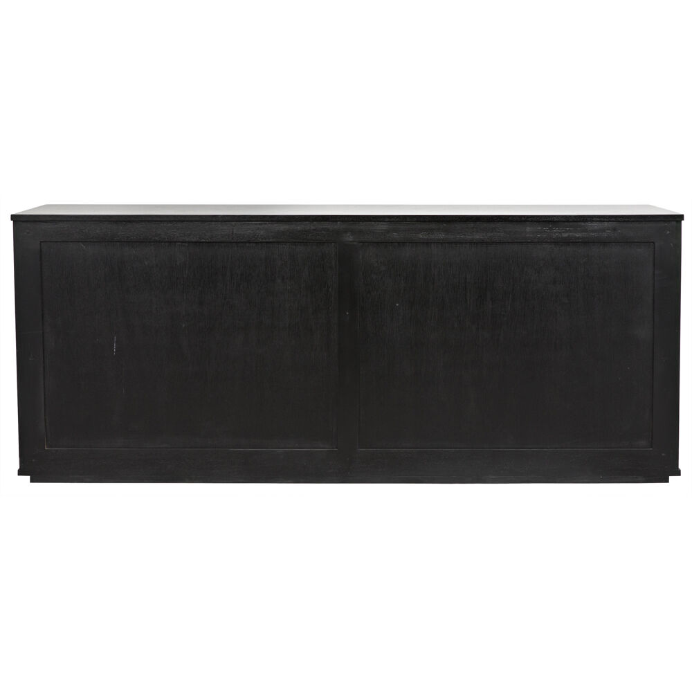 Smith 74 X 22 inch Hand Rubbed Black Sideboard, 4 Door
