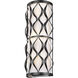 Harden 3 Light 8 inch Matte Black Wall Sconce Wall Light