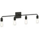 Virgin 4 Light 31 inch Matte Black Vanity/Bath Bar Wall Light
