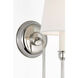 Thomas O'Brien Vendome LED 5.5 inch Polished Nickel Deep Arm Sconce Wall Light