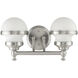 Oldwick 2 Light 15 inch Brushed Nickel Bath Vanity Wall Light