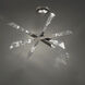 Beyond Solitude LED 28.5 inch Antique Nickel Semi-Flush Mount Ceiling Light