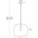 Selene 1 Light 17 inch Natural Pendant Ceiling Light
